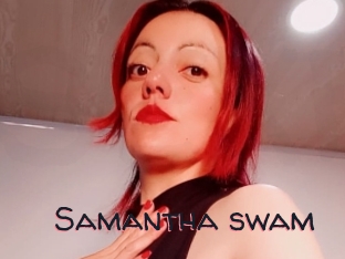 Samantha_swam